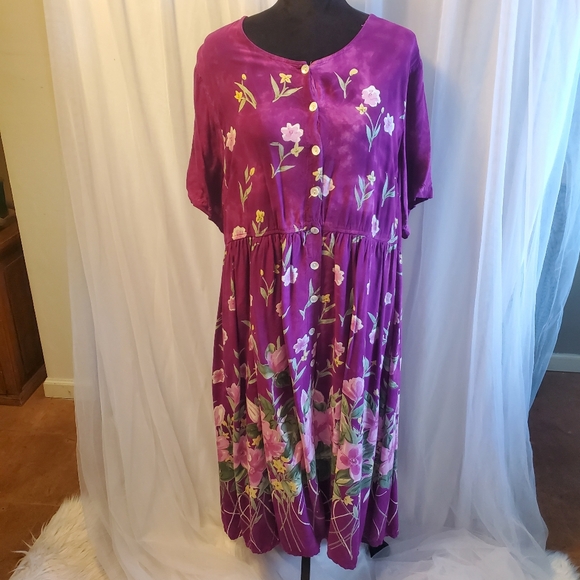 La Cera boho maxi dress 1X - Picture 1 of 5